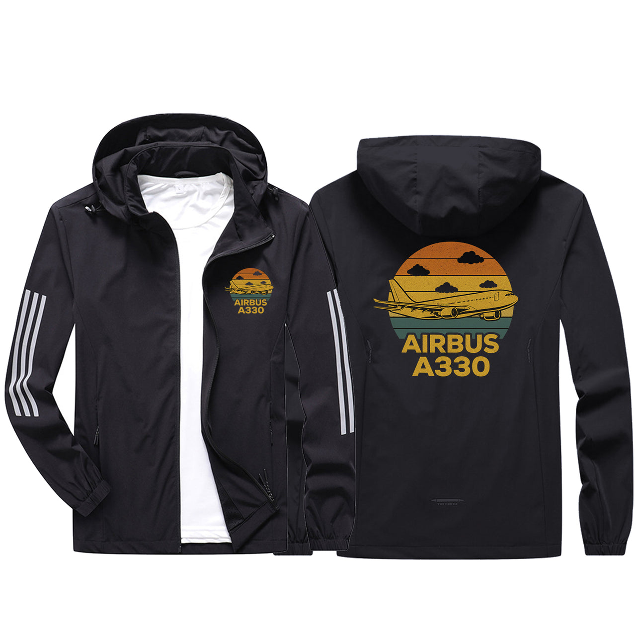 Retro Airbus A330 Design Sport & Running Jackets