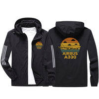 Thumbnail for Retro Airbus A330 Design Sport & Running Jackets