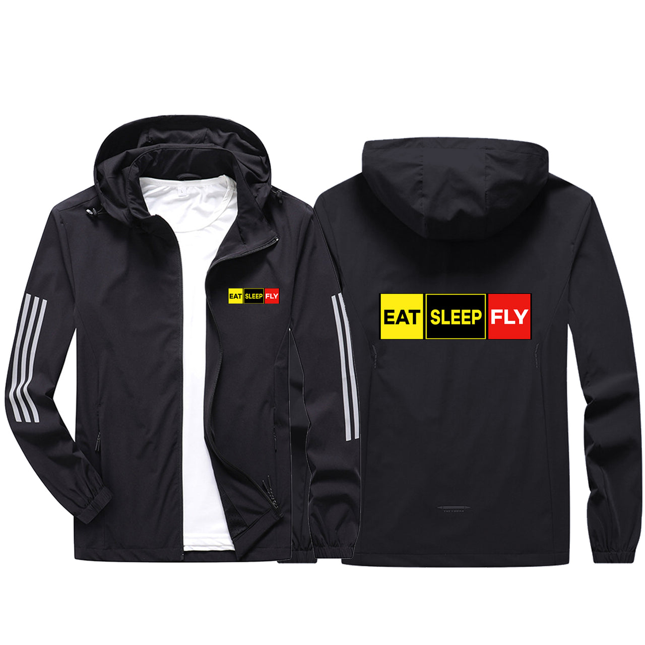 Eat Sleep Fly (Colourful) Sport & Running Jackets