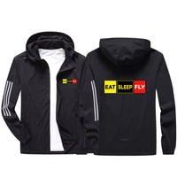 Thumbnail for Eat Sleep Fly (Colourful) Sport & Running Jackets
