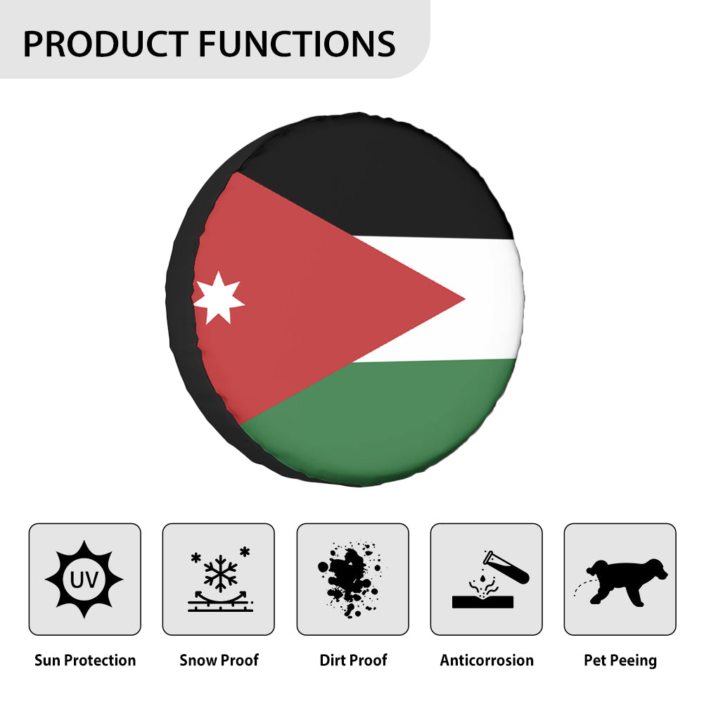 Jordan Flag Designed Tire Cover Cases