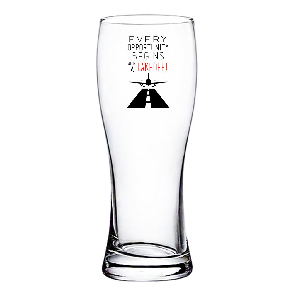 Every Opportunity Designed Pilsner Beer Glasses