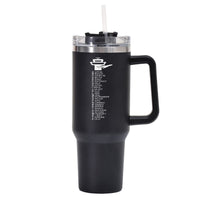 Thumbnail for Aviation Alphabet Designed 40oz Stainless Steel Car Mug With Holder