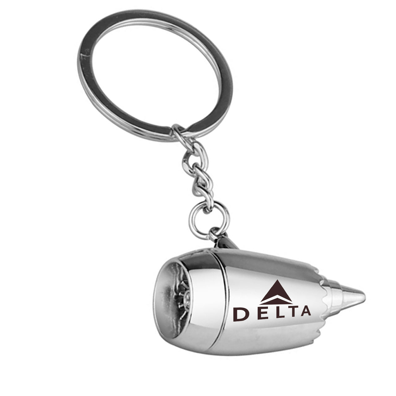 Delta Air Lines Jet Engine Turbine Key Chains