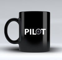 Thumbnail for Pilot & Jet Engine Designed Black Mugs