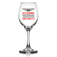 Thumbnail for Flying One Ball Designed Wine Glasses