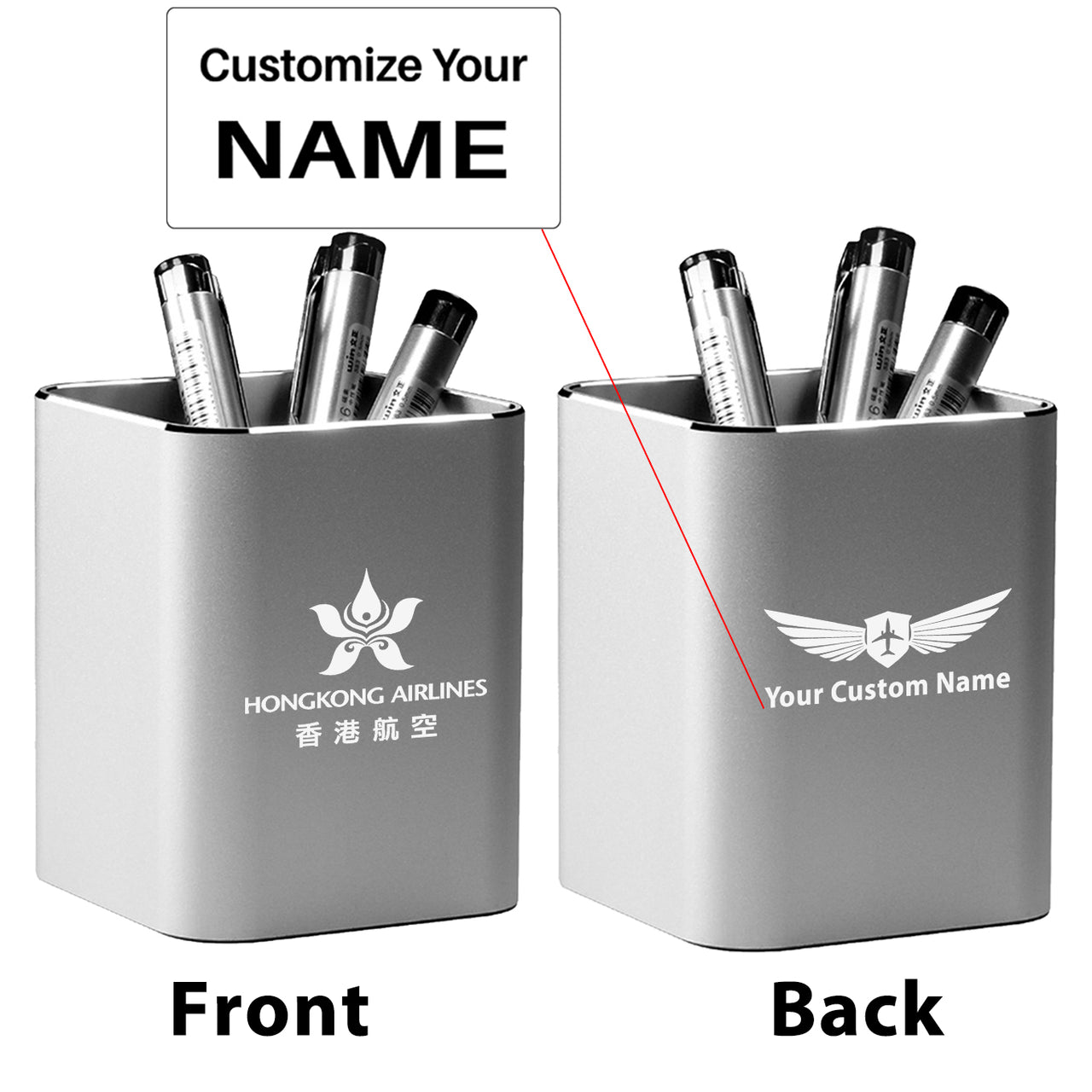 Hong Kong Airlines Designed Aluminium Alloy Pen Holders