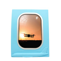 Thumbnail for Amazing Drone in Sunset Designed Airplane Window Photo Frame