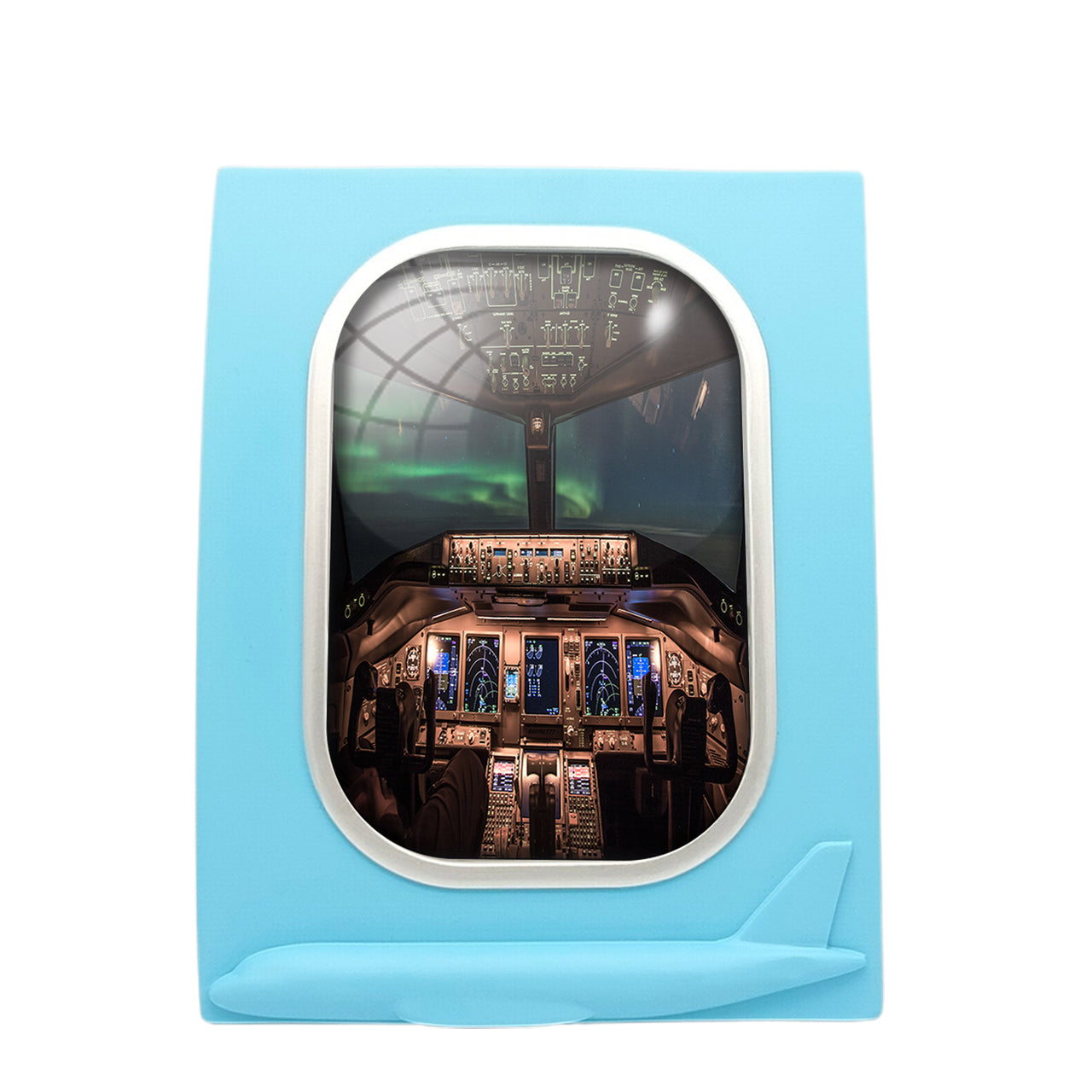 Boeing 777 Cockpit Designed Airplane Window Photo Frame
