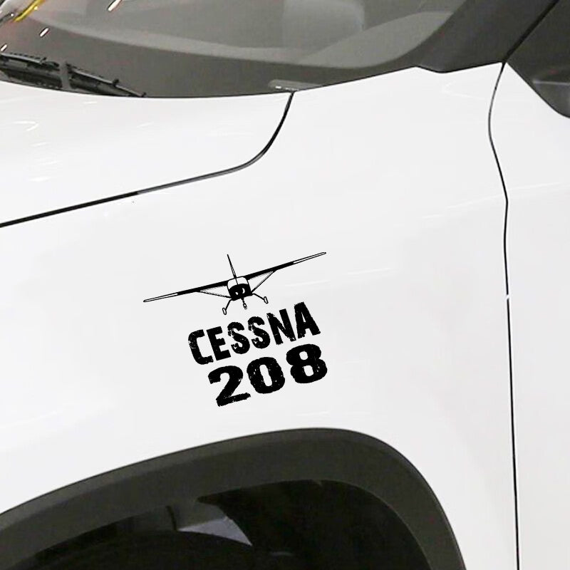 Cessna 208 & Plane Designed Car Sticker