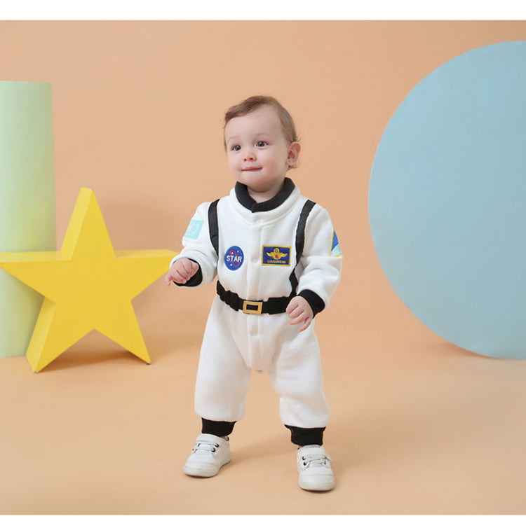 White Star Astronaut Baby Jumpsuits