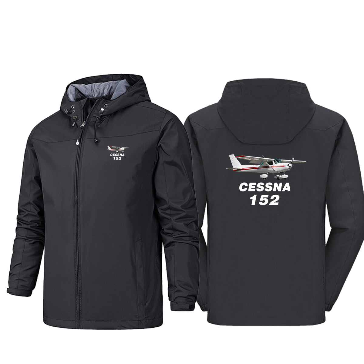 The Cessna 152 Designed Rain Jackets & Windbreakers