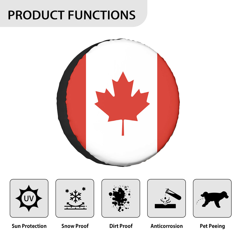 Canada Flag Designed Tire Cover Cases