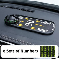 Thumbnail for Airplane Runway - themed Car Anti - slip Mat with Phone Holder and Moving Number Plate