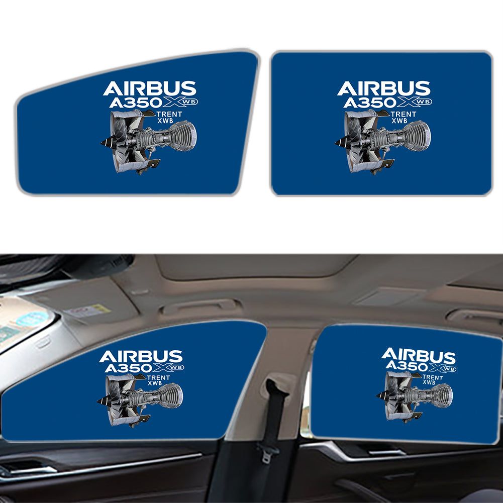 Airbus A350 & Trent Wxb Engine Designed Car Sun Shade (Side window)