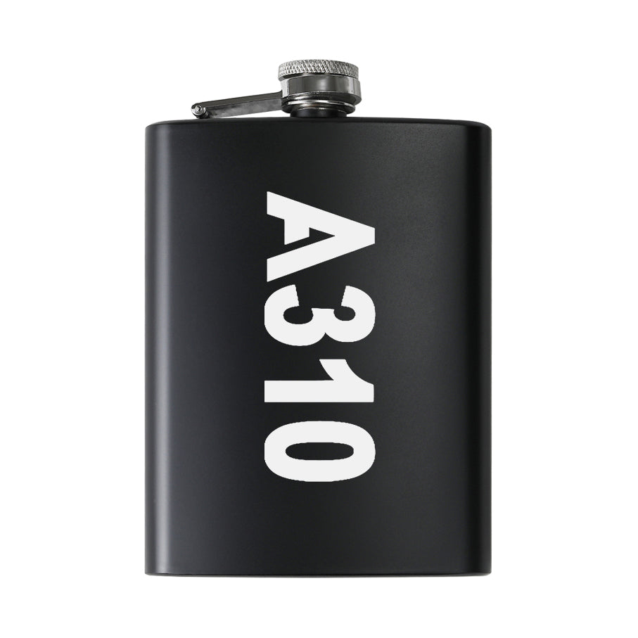 A310 Text Designed Stainless Steel Hip Flasks