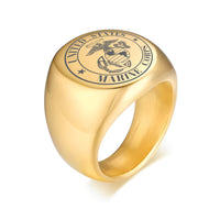 Thumbnail for Marine Corps Design  20MM Stainless Steel Circular Ring