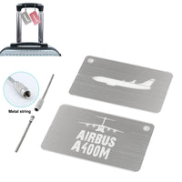 Thumbnail for Airbus A400M & Plane Designed Aluminum Airplane Luggage Tags