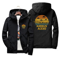 Thumbnail for Retro Airbus A330 Designed Thin Windbreaker Jackets