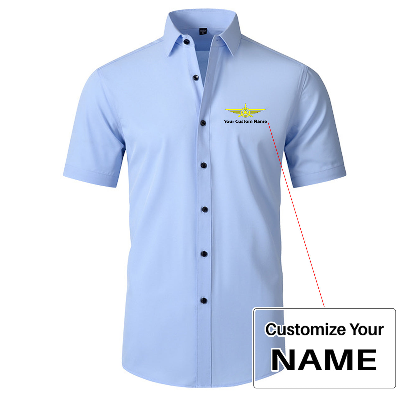 Custom Name (Badge 3) Design Super Quality Short Sleeve Shirts