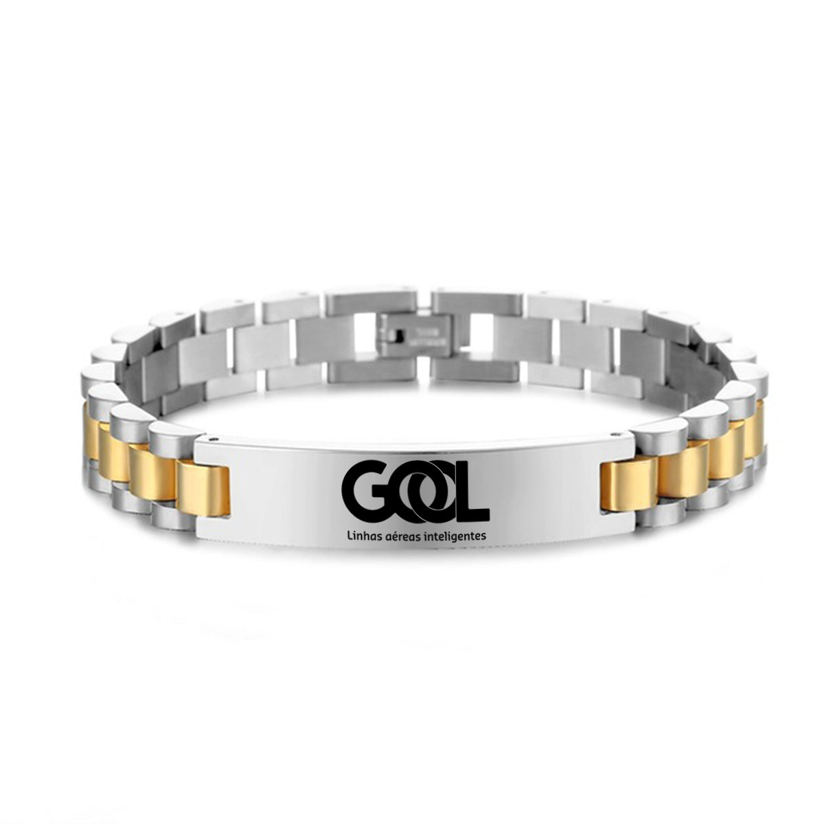 Gol Linhas Aéreas Inteligentes Designed Stainless Steel Chain Bracelets