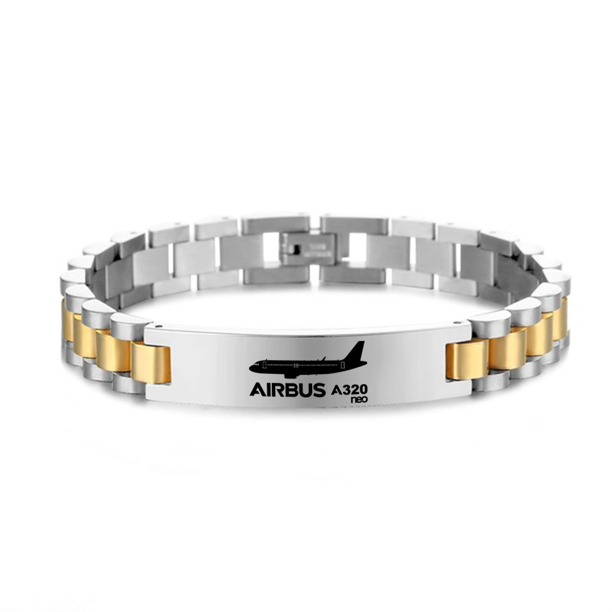 The Airbus A320Neo Designed Stainless Steel Chain Bracelets