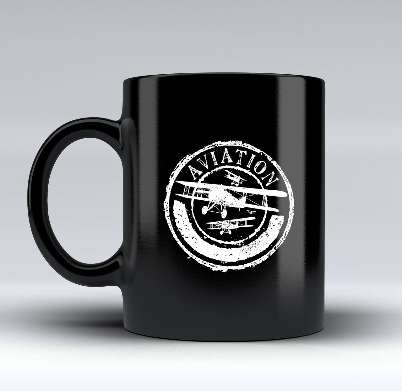Aviation Lovers Designed Black Mugs
