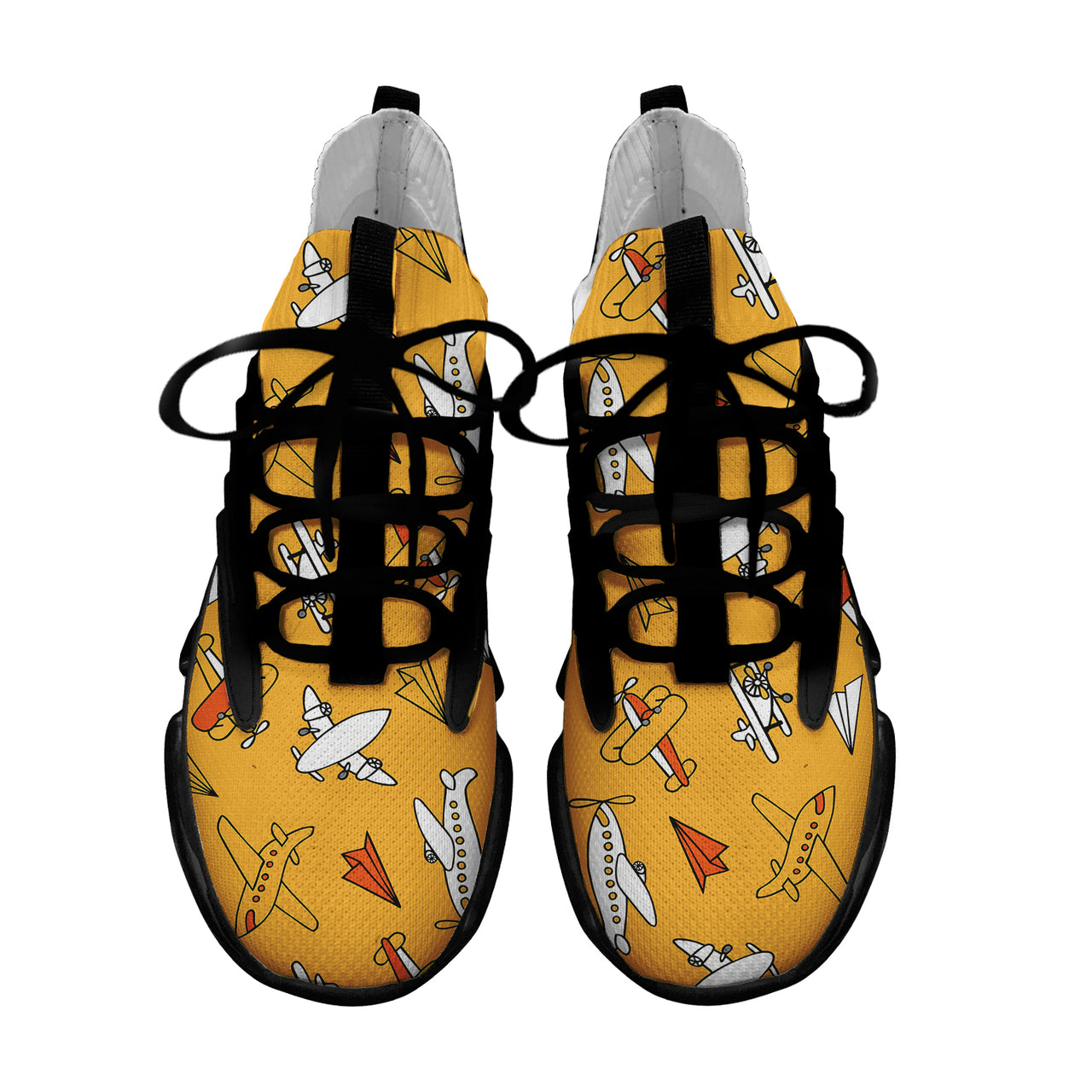Super Drawings of Airplanes Designed Fashion Running Shoes