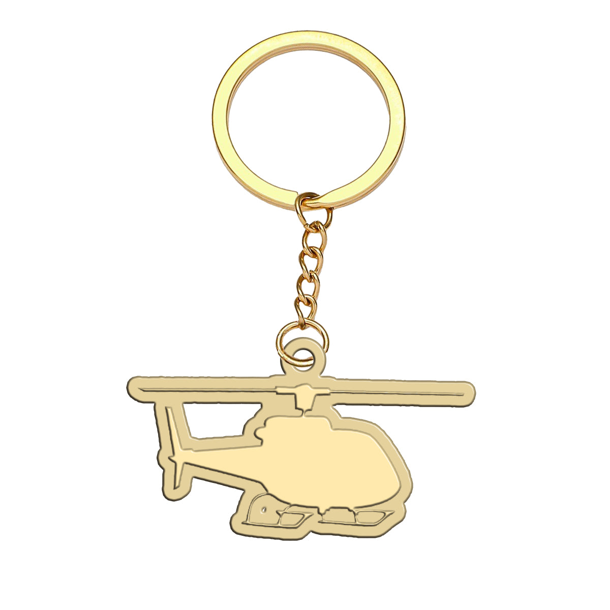 Helicopter Designed Hollow Key Chains