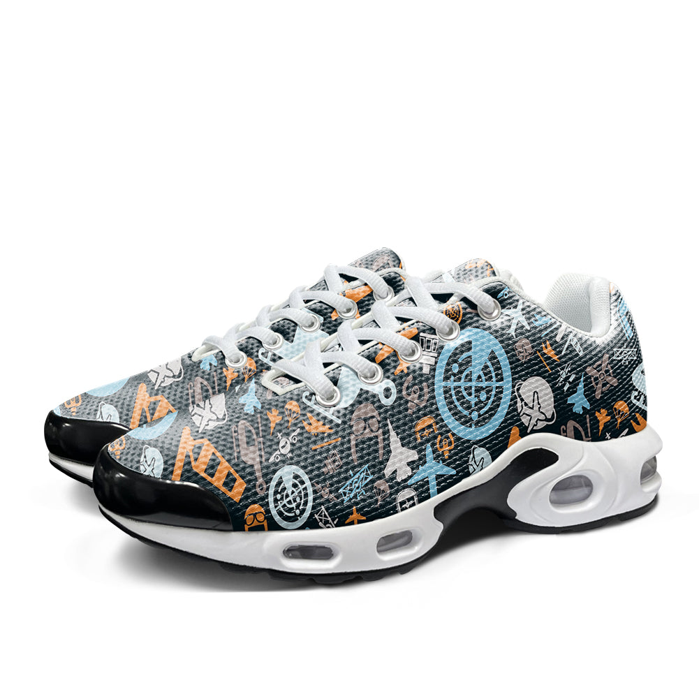 Aviation Icons Designed Air Cushion Running Shoes