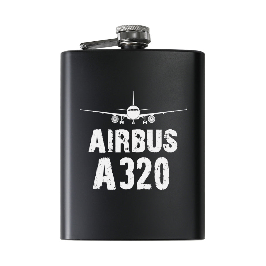 Airbus A320 & Plane Designed Stainless Steel Hip Flasks