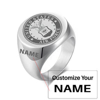 Thumbnail for Air Force Design  20MM Stainless Steel Circular Ring