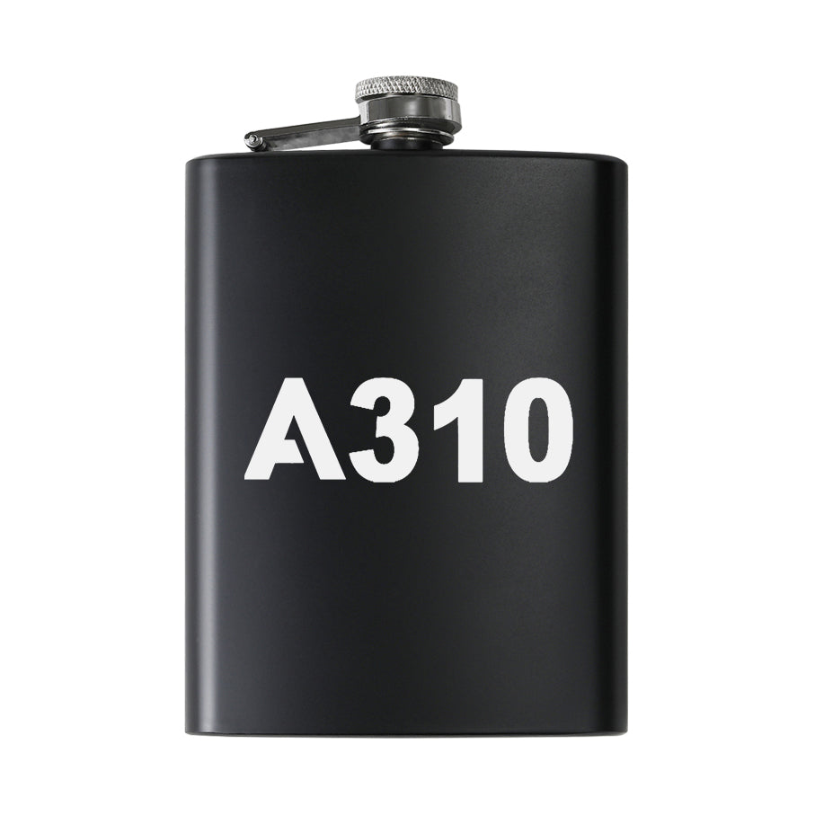 A310 Flat Text Designed Stainless Steel Hip Flasks