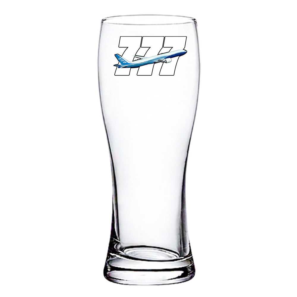 Super Boeing 777 Designed Pilsner Beer Glasses