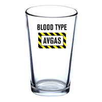 Thumbnail for Blood Type AVGAS Designed Beer & Water Glasses