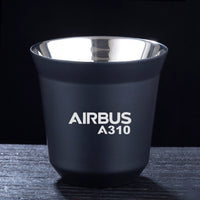 Thumbnail for Airbus A310 & Text Designed Double Wall Stainless Steel Coffee Mugs
