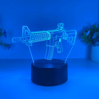 Thumbnail for 3D Submachine Gun Modeling Designed Night Lamp