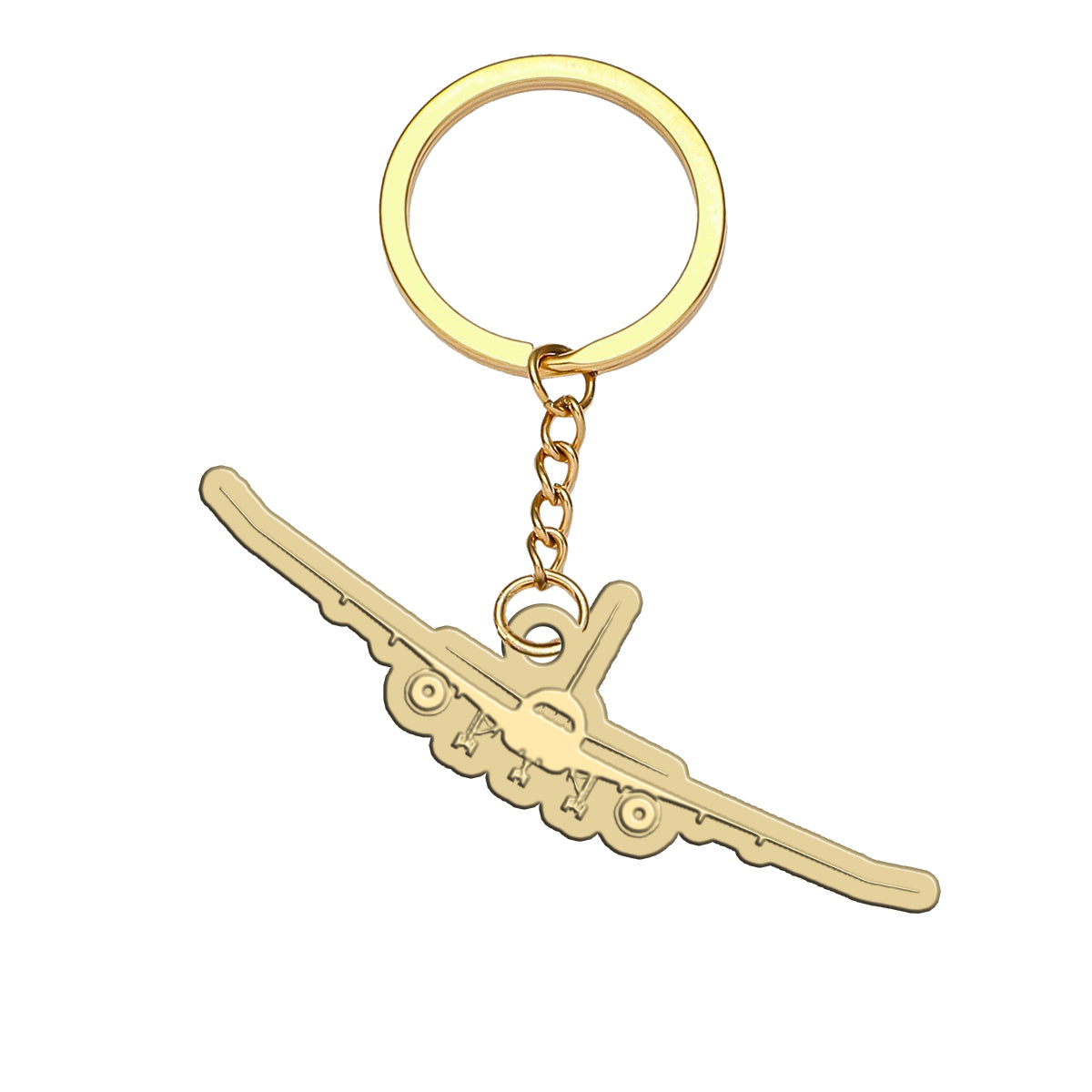 Boeing 787 Silhouette Designed Hollow Key Chains