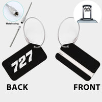 Thumbnail for 727 Flat Text Designed Fashion Metal Luggage Tags