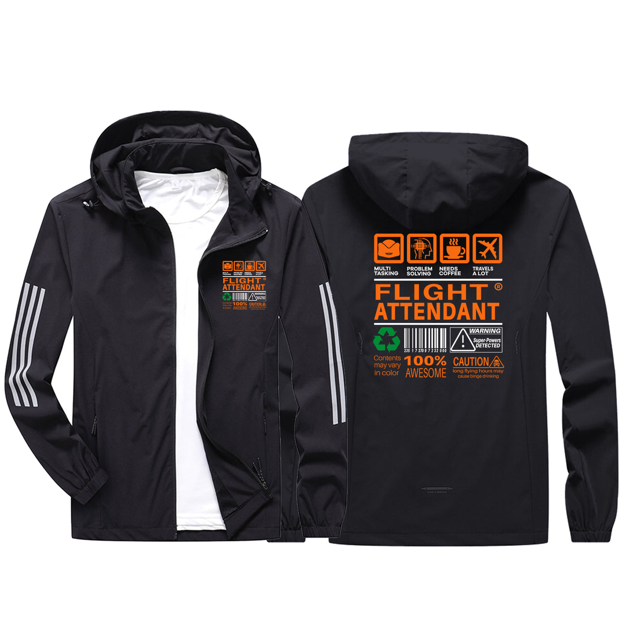 Flight Attendant Label Sport & Running Jackets