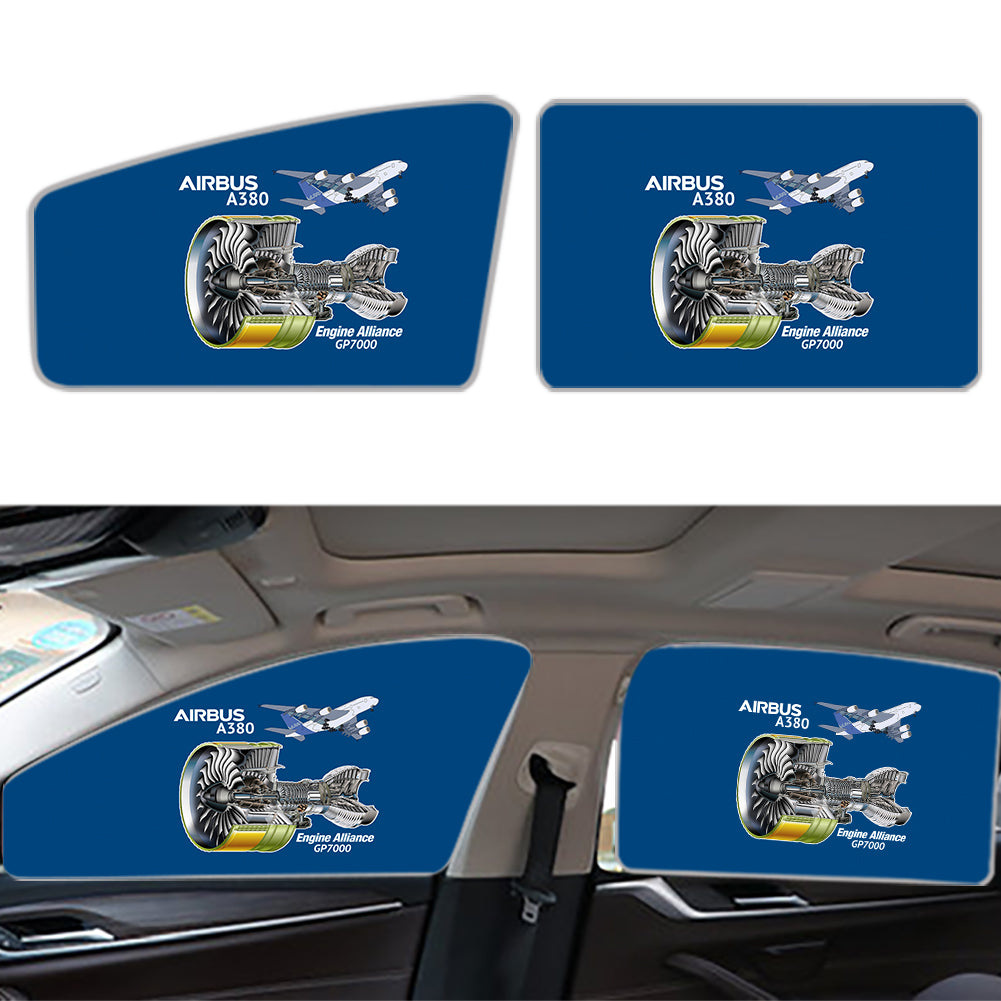 Airbus A380 & GP7000 Engine Designed Car Sun Shade (Side window)