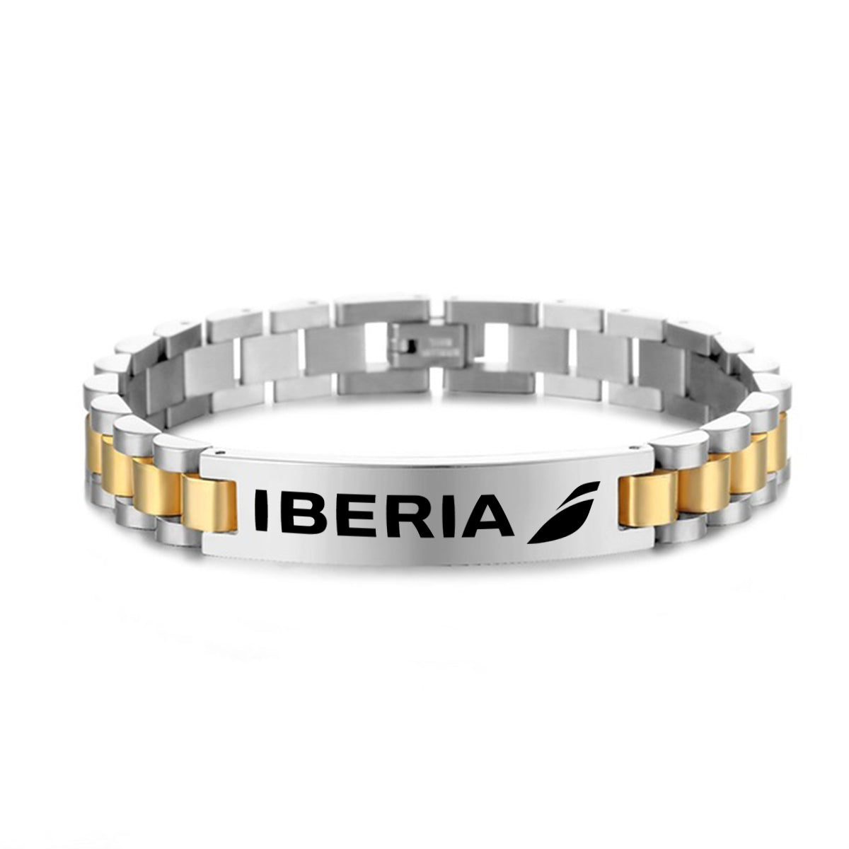 Iberia Airlines Designed Stainless Steel Chain Bracelets