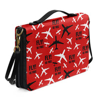 Thumbnail for Fly Be Free Red 2 Designed PU Accessories Bags Strap Style