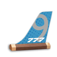 Thumbnail for Boeing 777-9 Tail Logo Desk Models aviation design on premium acrylic and metal 3D airplane tail craft.