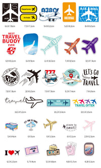 Thumbnail for 28 Pieces Love aviation travel Stickers (Mixed)