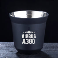 Thumbnail for Airbus A380 & Plane Designed Double Wall Stainless Steel Coffee Mugs