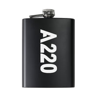 Thumbnail for A220 Text Designed Stainless Steel Hip Flasks
