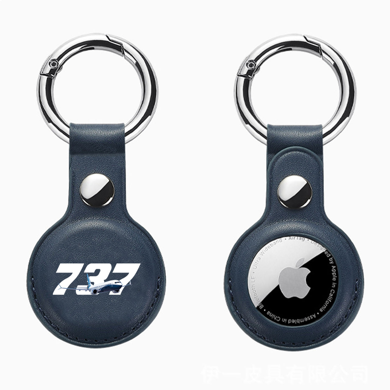 Super Boeing 737 Design Airtags Leather Cases