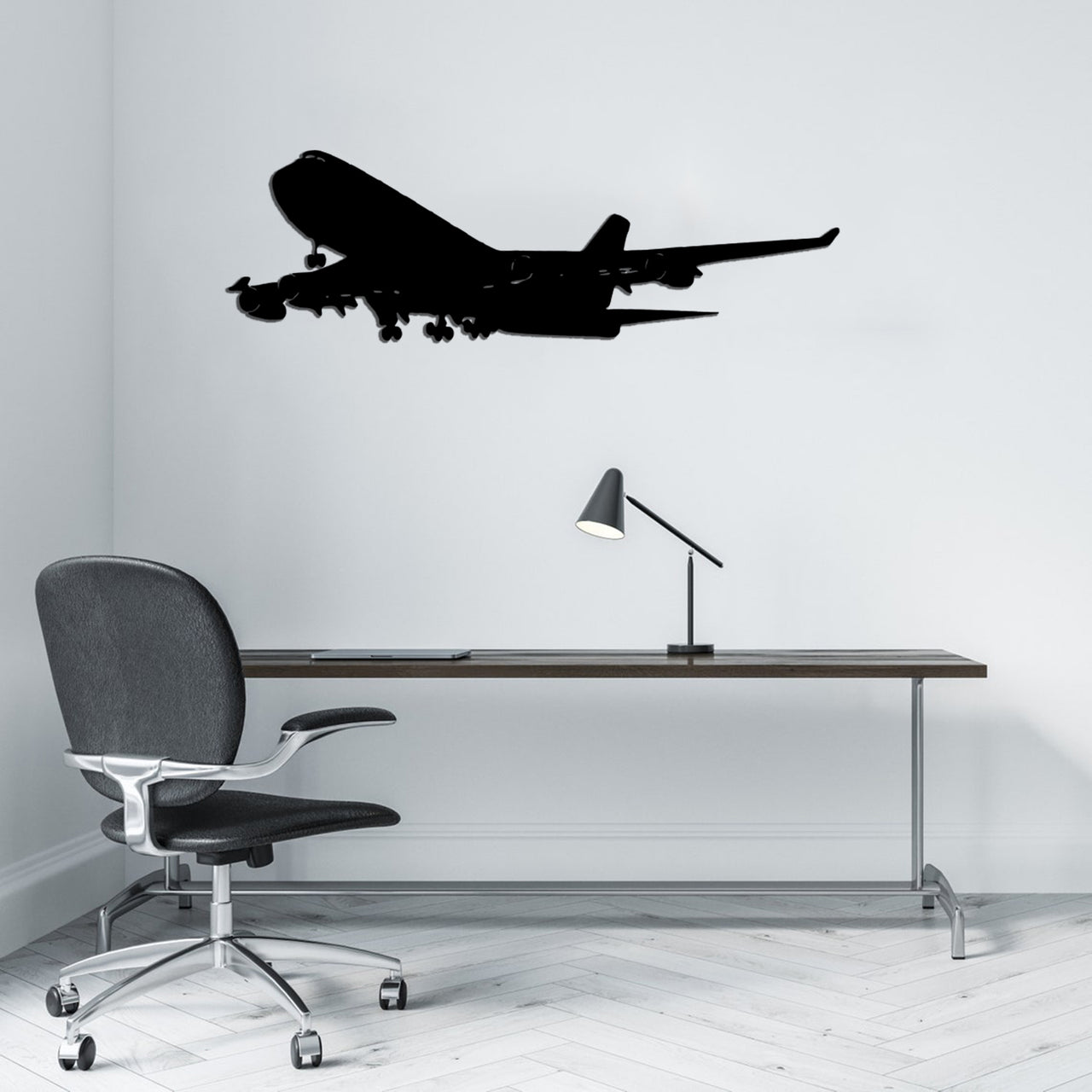 Boeing 747 Designed Wall Stickers Designed Wall Metal Signs