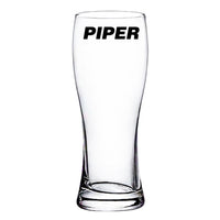 Thumbnail for Piper & Text Designed Pilsner Beer Glasses